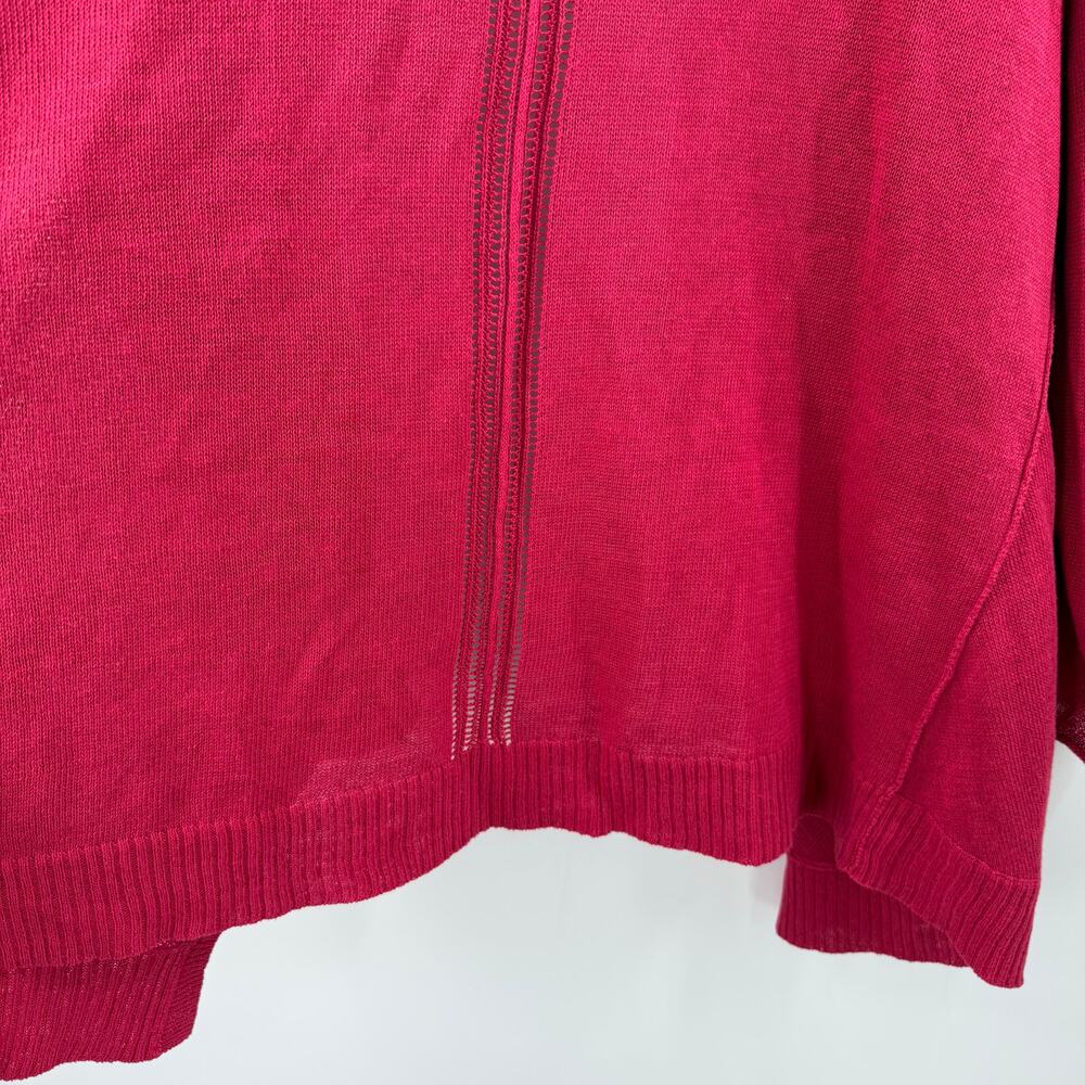 Eileen Fisher Cardigan Women's 1X NEW 100% linen knit cascade plus curvy NWOT - Picture 11 of 15